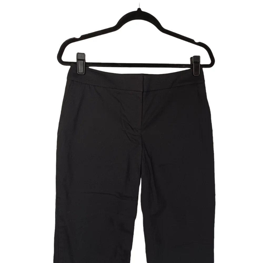 APOSTROPHE PETITE Black Zipper Hook Clasp Folded Cuff Trouser Pants 4P